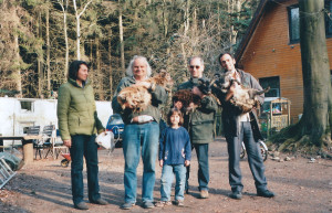 Sänger der Ufdies Peter bei der Jagd auf Wildschaffen